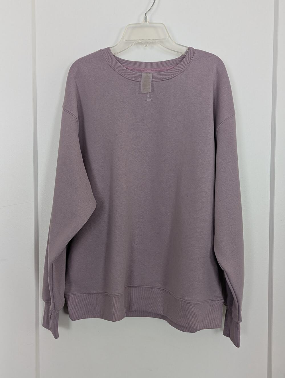 Harmony&Balance women's M Sweatshirt Mauve Oversized NWT